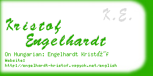 kristof engelhardt business card